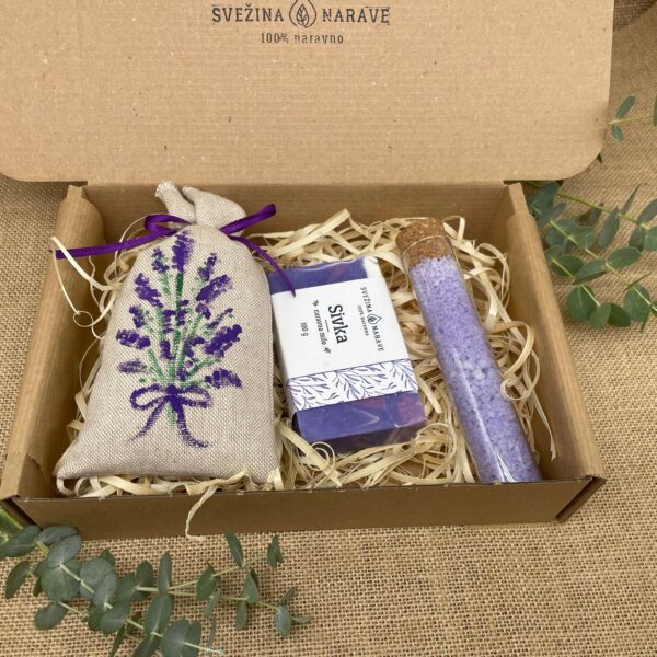 darilni set mala sivka