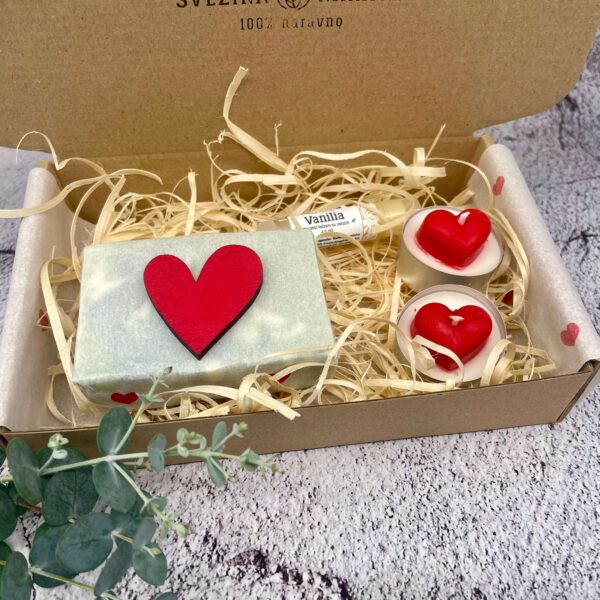 darilni paket za valentinovo
